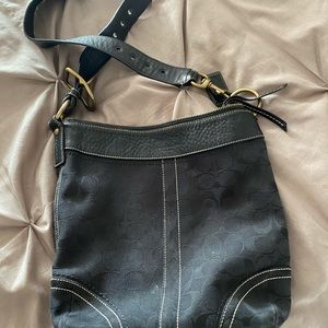 Black coach crossbody/shoulder bag